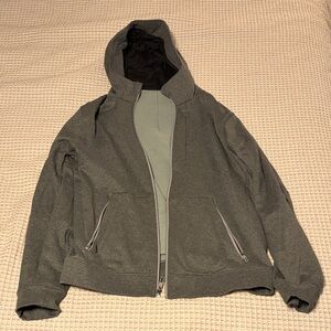lululemon athletica Men's Hooded Jacket in Dark Gray with Black Lining